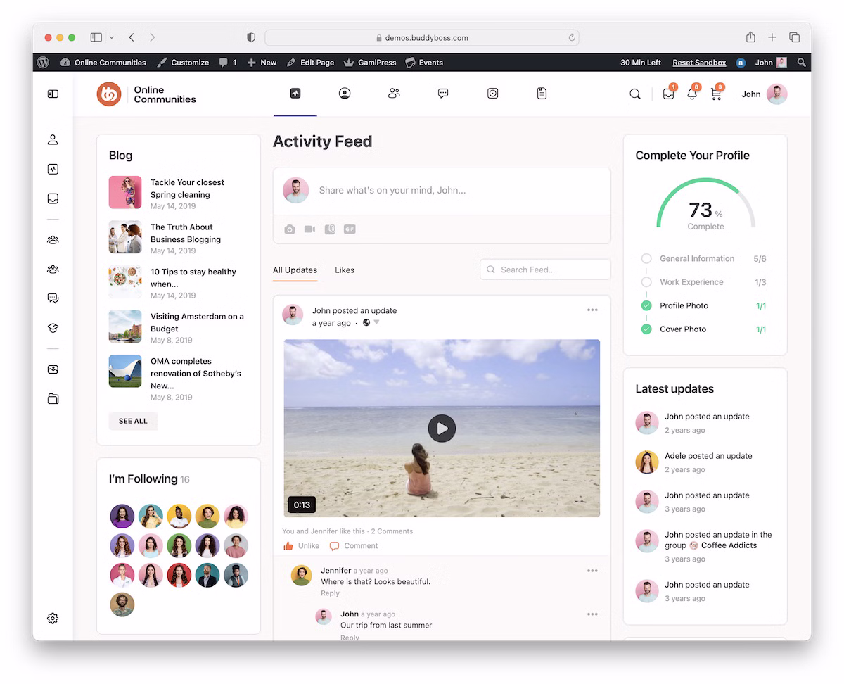 Лучшие шаблоны для сообществ WordPress 2025